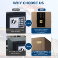 coffee color fireproof safe box for sale